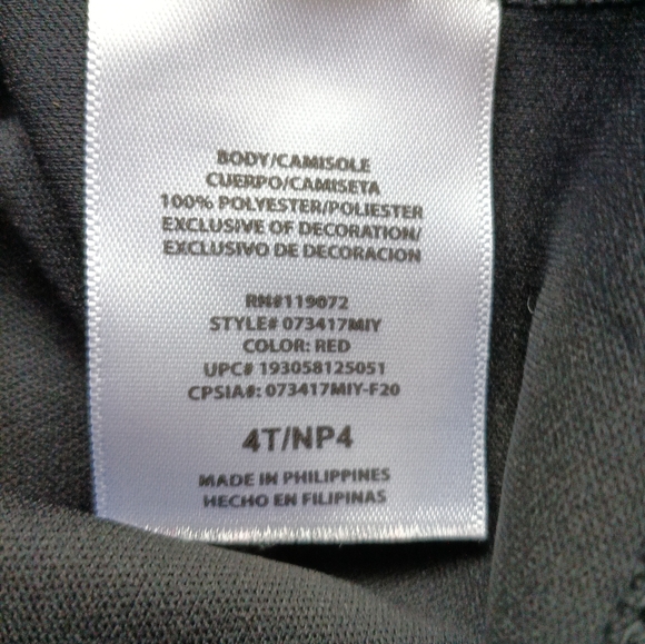 Disney Minnie Red Plaid Girls Blouse with Leopard Bow Size 4T - Picture 7 of 7